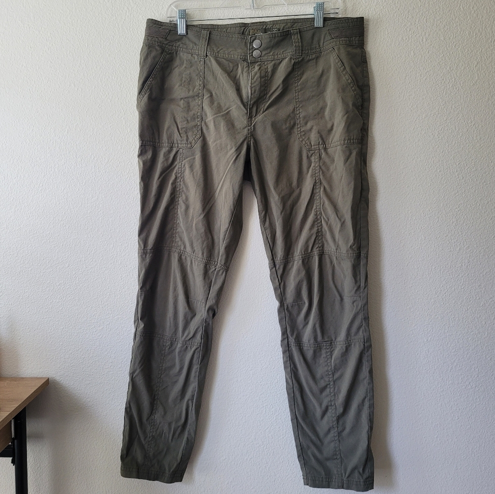 Prana Green Pants Utility Workwear Hiking Stretch